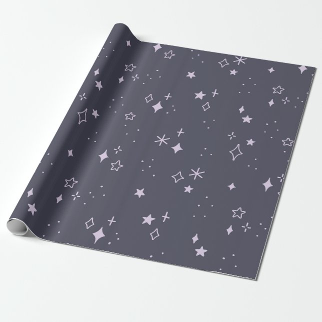 Papel De Presente Starlit Dreams (Desenrolado)