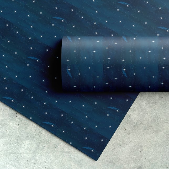 Papel De Presente Starry Night Christmas (Criador carregado)