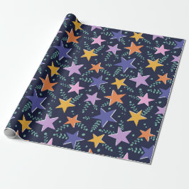 Papel De Presente Starry Night Magic