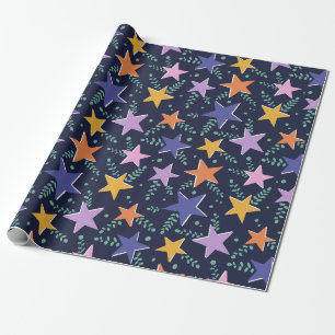 Papel De Presente Starry Night Magic