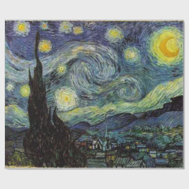 Papel De Presente Starry Night, presente de Vincent van Gogh