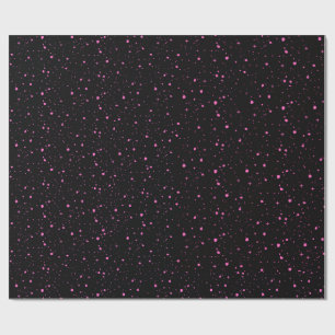 Papel De Presente Starry Pink Night