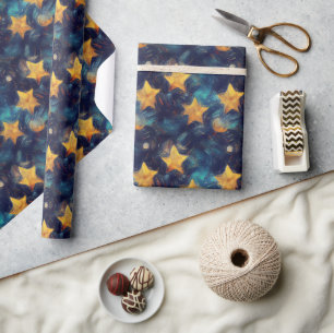 Papel De Presente Starry Sky