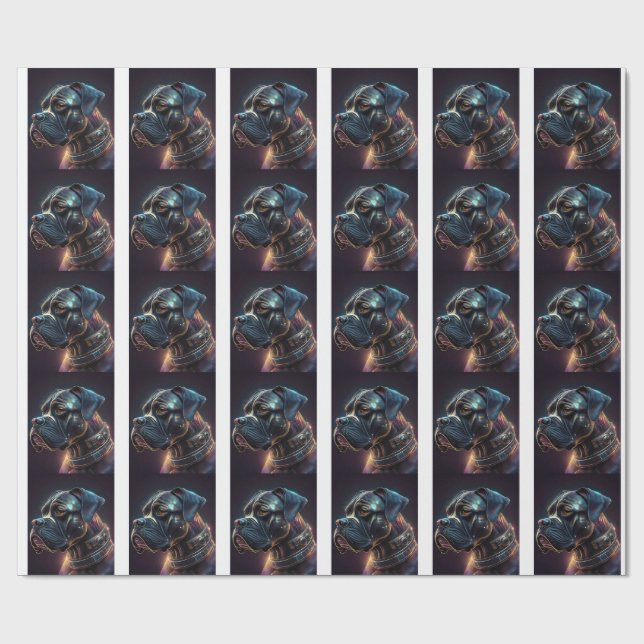 Papel De Presente Steampunk Boxer Dog (Aberto)