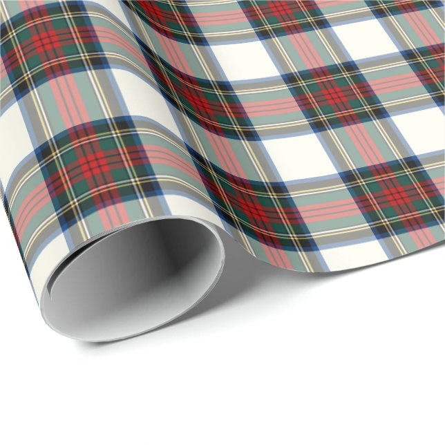 Papel De Presente Stewart Clan Formal Dress Tartan (Ponta do rolo)