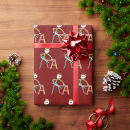 Papel De Presente Stickman de Carpintaria