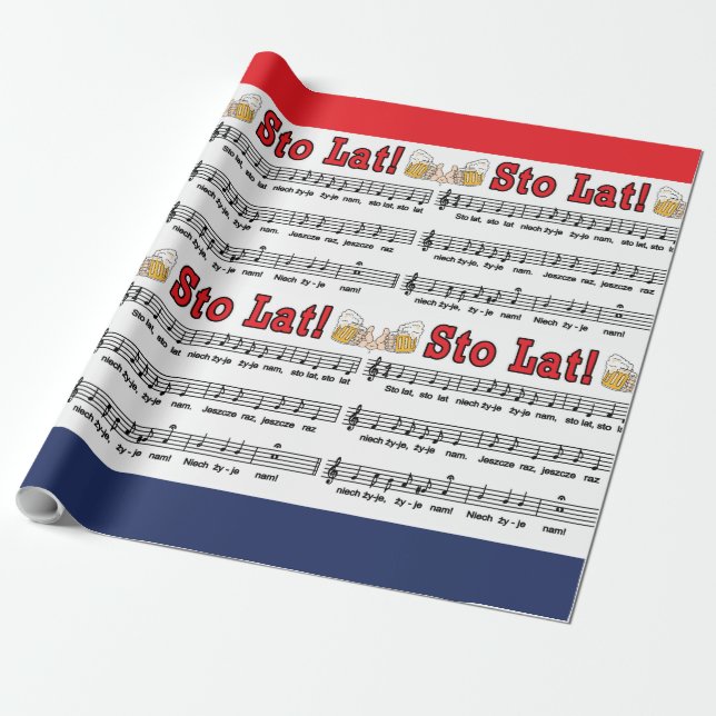 Papel De Presente Sto Lat! Música Com Cerveja Mugs (Desenrolado)