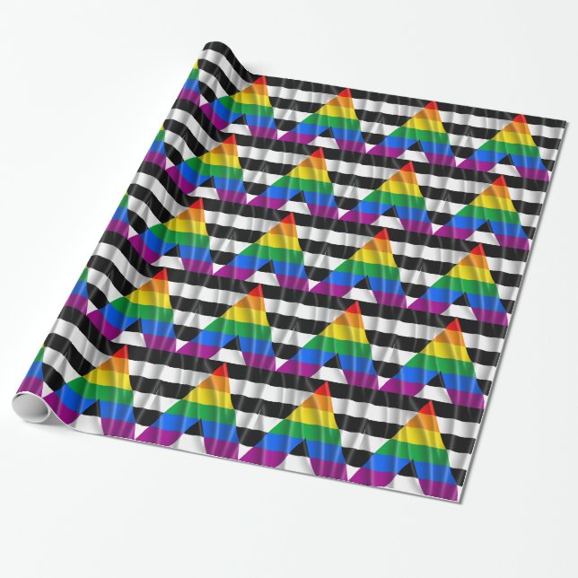 Papel De Presente STRAIGHT ALLY FLAG DESENHO ONDULADO - 2014 PRIDE.p (Desenrolado)