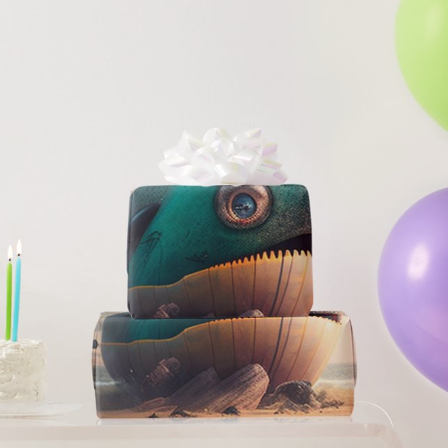 Papel De Presente Strange Whale (Presentes para festas)