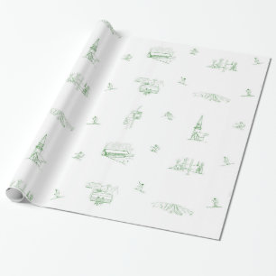 Papel De Presente Stratton Toile presente - verde