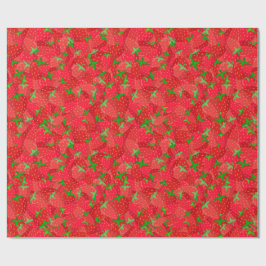 Papel De Presente Strawberry Medley