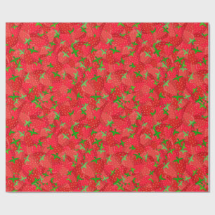 Papel De Presente Strawberry Medley