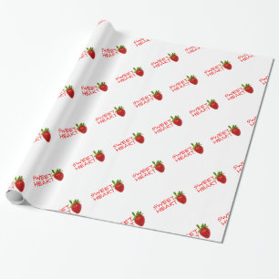 Papel De Presente Strawberry Swetheart