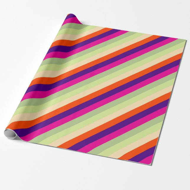 Papel De Presente Striped (Desenrolado)