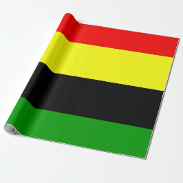 Papel De Presente Stripes Afrocêntricas