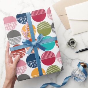 Papel De Presente Stripes e Sólidos