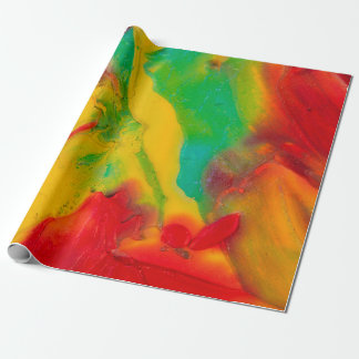 Papel De Presente strokes of multi-colored paint close-upabstract,ar