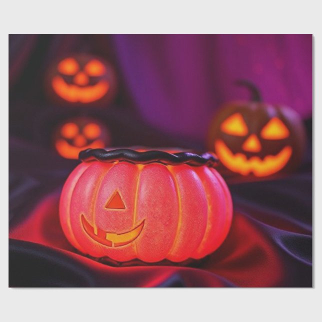 Papel De Presente Stunning Glowing Halloween Ratled | Limited Offer (Aberto)