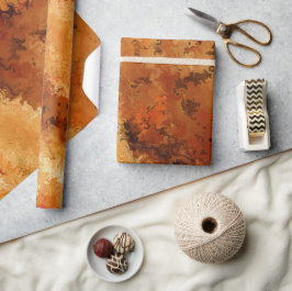 Papel De Presente Stylish Faux Burled Walnut