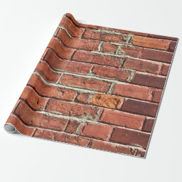 Papel De Presente Stylish Red Brick Urban Wall
