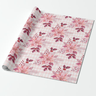 Papel De Presente Suave Flor de Natal Poinsettia TMF26