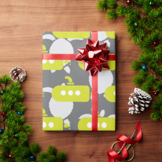 Papel De Presente Submarines & Turtles Wrapping Paper