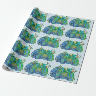 Papel De Presente Succulent do elefante