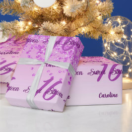 Papel De Presente Sueco Espumante 16 Brilhante Rosa