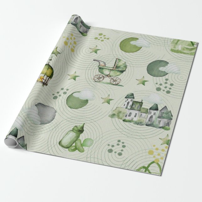Papel De Presente Sueños para bebés (Desenrolado)