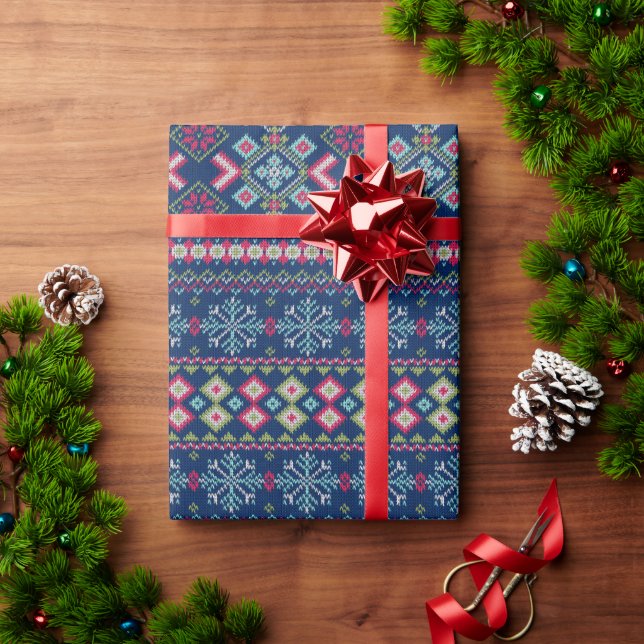 Papel De Presente Suéter Aconchegante  (Presente de Natal)
