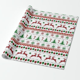 Papel De Presente Suéter de Natal Feio