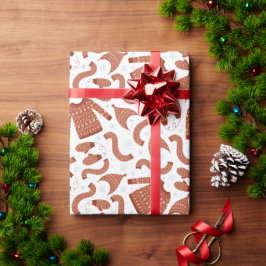 Papel De Presente Suéter de Natal Feio Brancos