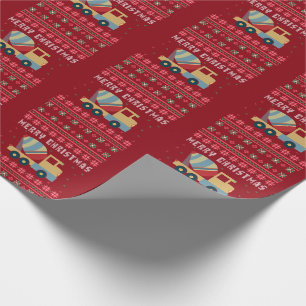 Papel De Presente Suéter de Natal Feio de Caminhão
