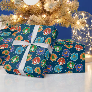 Papel De Presente Suéter Feio de Natal Cachorros do Papai Noel Prese
