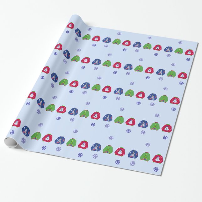 Papel De Presente Suéteres Feios de Natal (Desenrolado)