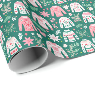 Papel De Presente Suéteres Festivos e Aconchegantes de Natal