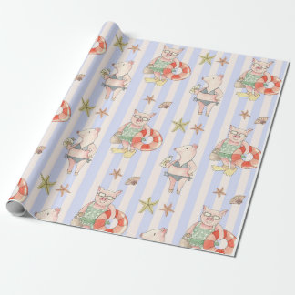Papel De Presente Suínos