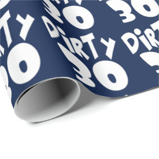Papel De Presente Suja Trinta e Trinta e Décimo Aniversário