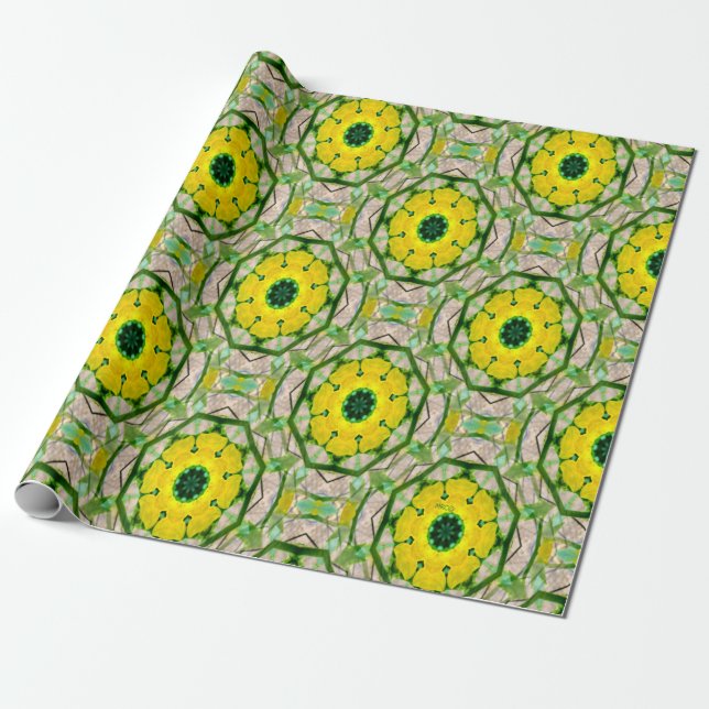 Papel De Presente Summer Blooms.... (Desenrolado)