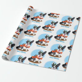 Papel De Presente Summer Corgi