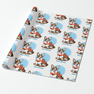 Papel De Presente Summer Corgi