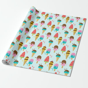 Papel De Presente Summer Pattern Wrapping Paper