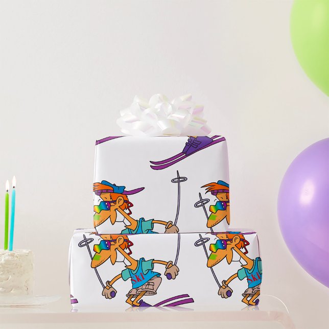 Papel De Presente Summer Skier (Criador carregado)