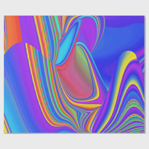 Papel De Presente Summersense, Abstrato 3D Rainbowart