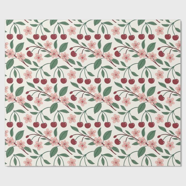 Papel De Presente Summery Wrapping Paper Sheets (Aberto)