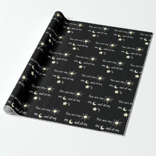 Papel De Presente Sun-Moon-and-Stars-