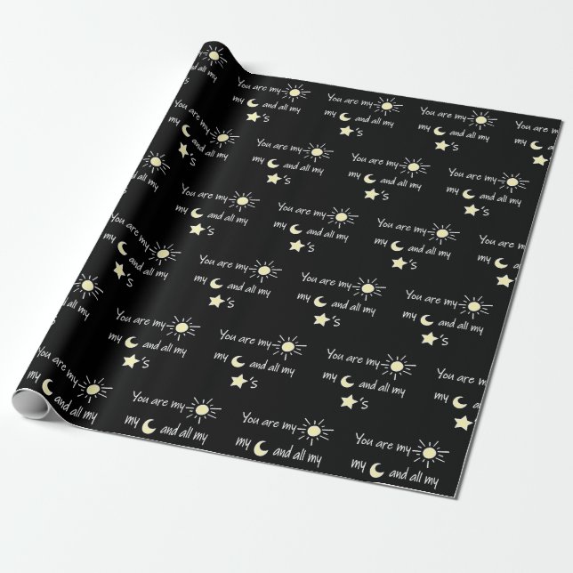 Papel De Presente Sun-Moon-and-Stars- (Desenrolado)