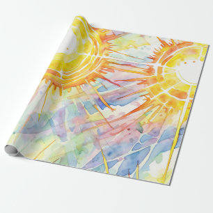 Papel De Presente Sunburst Elegance