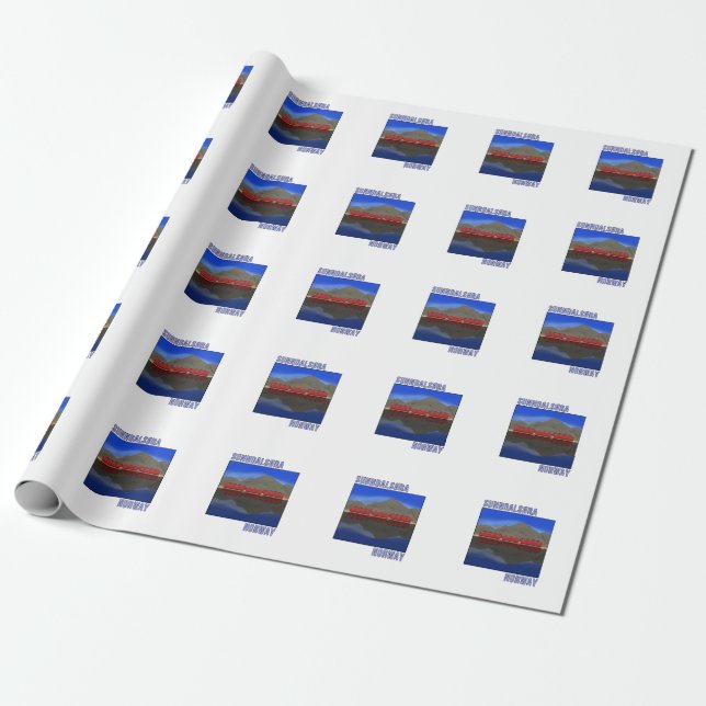 Papel De Presente Sunndalsora Noruega Escandinava (Desenrolado)