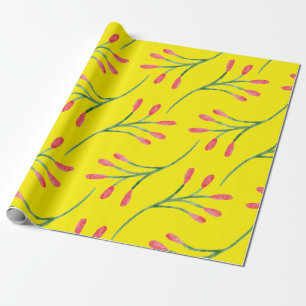 Papel De Presente Sunny Floral